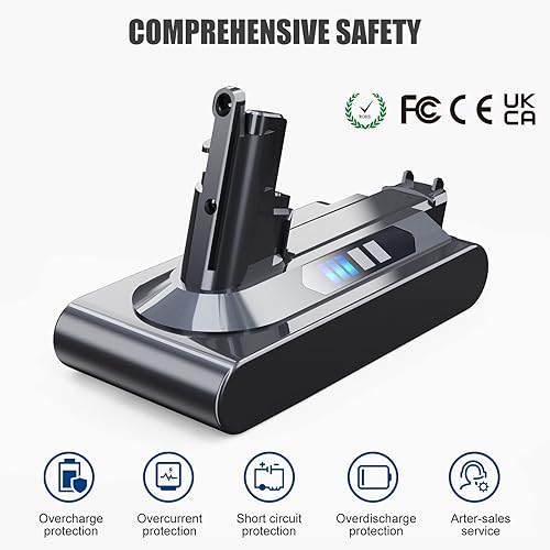 Miniatura 4 de Diseñado para Dyson V10 Batería de repuesto 12V 6000mAh, compatible con V10 Animal V10 Absolute V10 Fluffy V10 Motorhead SV12 Clean Aspiradora
