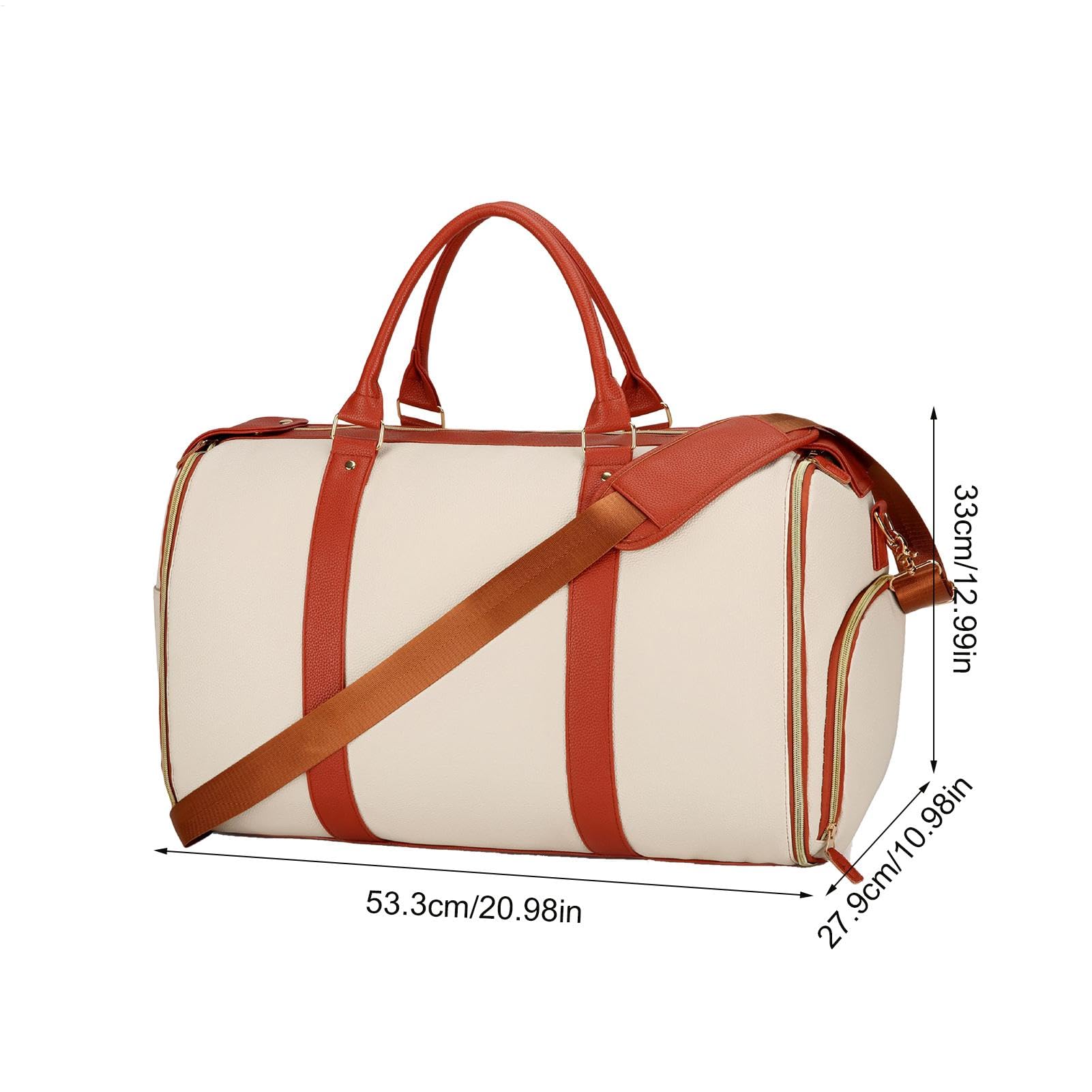 Borsina pieghevole per viaggi, borsone pieghevole Weekender personale di | Borsa Duffel con scomparti e cinturini separati, busta weekend impermeabile per donne