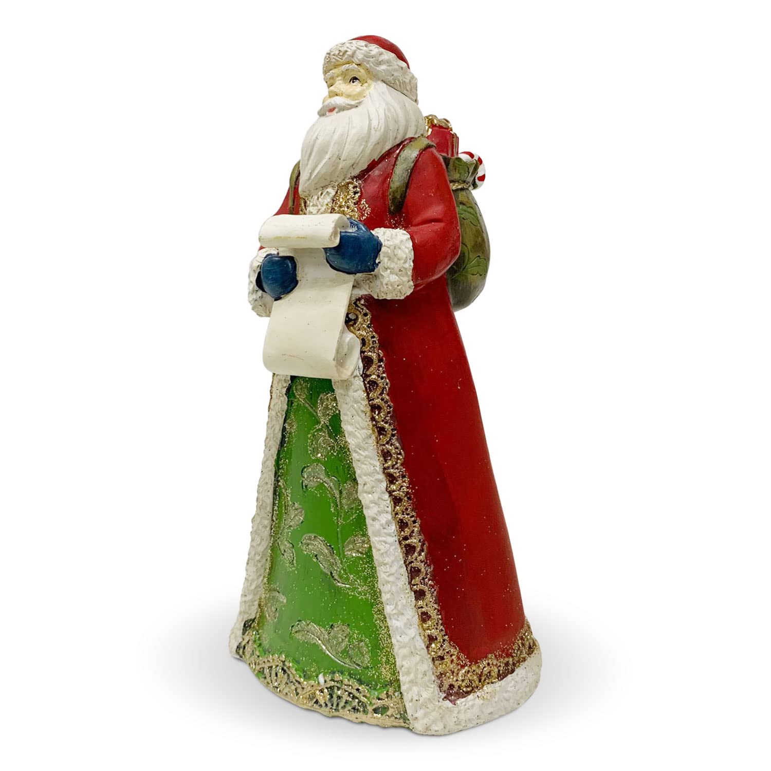 Weihnachtsdekoration aus Harz Figur Weihnachtsmann Geschenkidee Haus 25 cm 5749