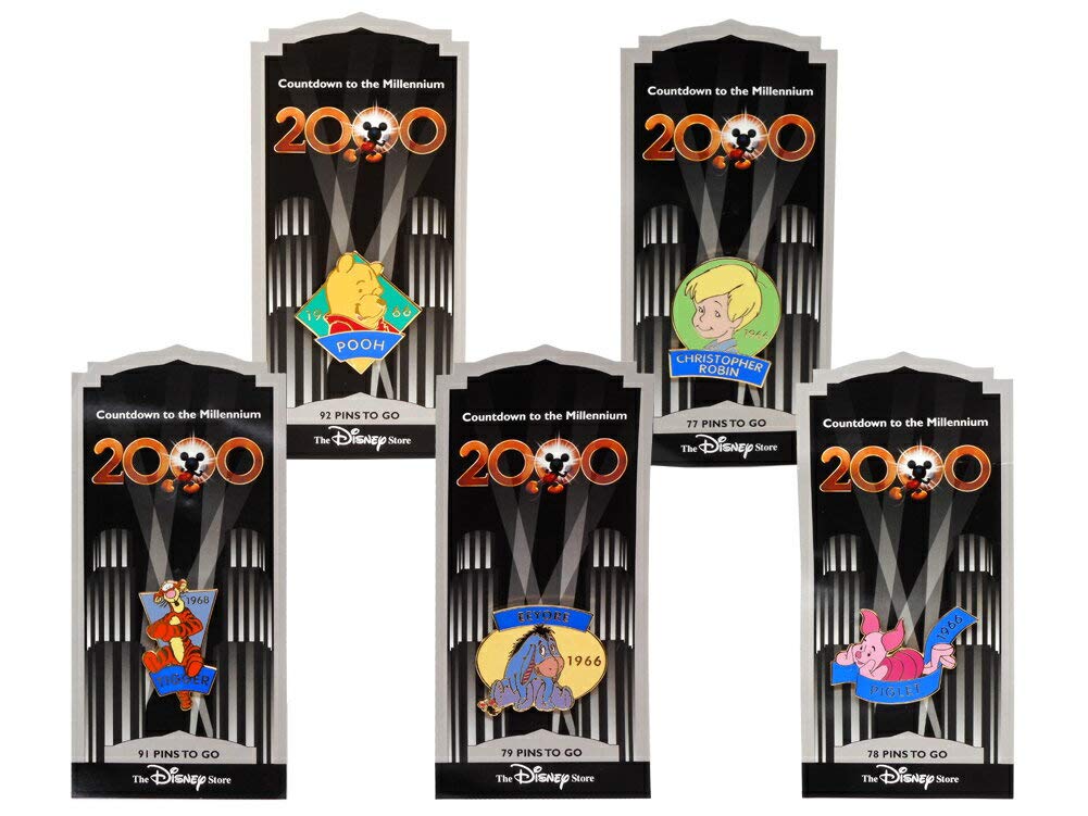 ディズニーストアUSAカウントダウン・ミレニアム ピンバッジ コンプリートセット ディズニーストアUSAカウントダウン・ミレニアム ピンバッジ