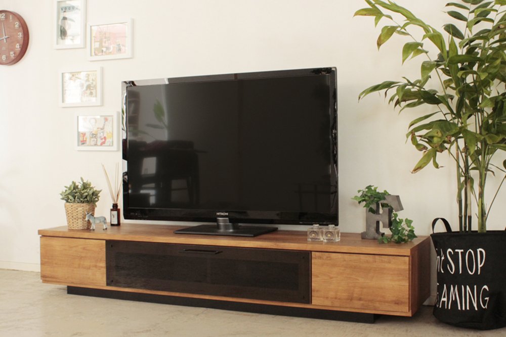 Amazon｜大川家具 東馬 ローボード ラフ 180cm幅｜ローボード・テレビ