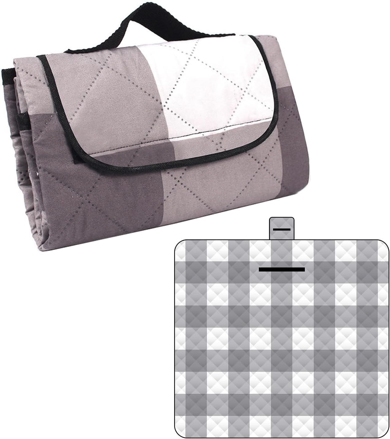 Plaid-Pattern Picnics Blanket Portable Beachs Blanket Folding Handy Mat for Beachs Outdoor Campings On Grass