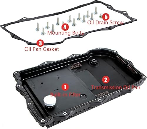 Miniatura 5 de AUCERAMIC 8HP70 8-Speed Transmission Oil Pan wFiltro Junta Tornillo Ajuste para 10-17 BMW 228i 230i 328i 330i 335i 428i 430i 435i 435i 440i 528i