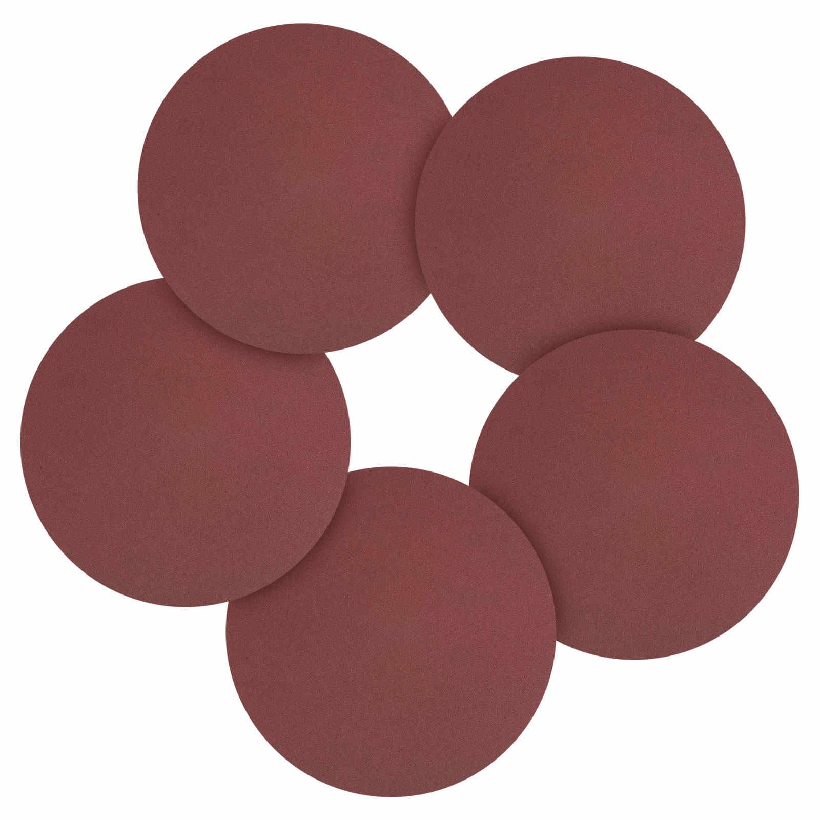 CoCud 30 Pcs 203 mm Sanding Disc 180 Grit Round Hook and Loop Sandpaper Fit for Orbital Sander or Automotive Car Repairing, Grinding and Polishing, Red