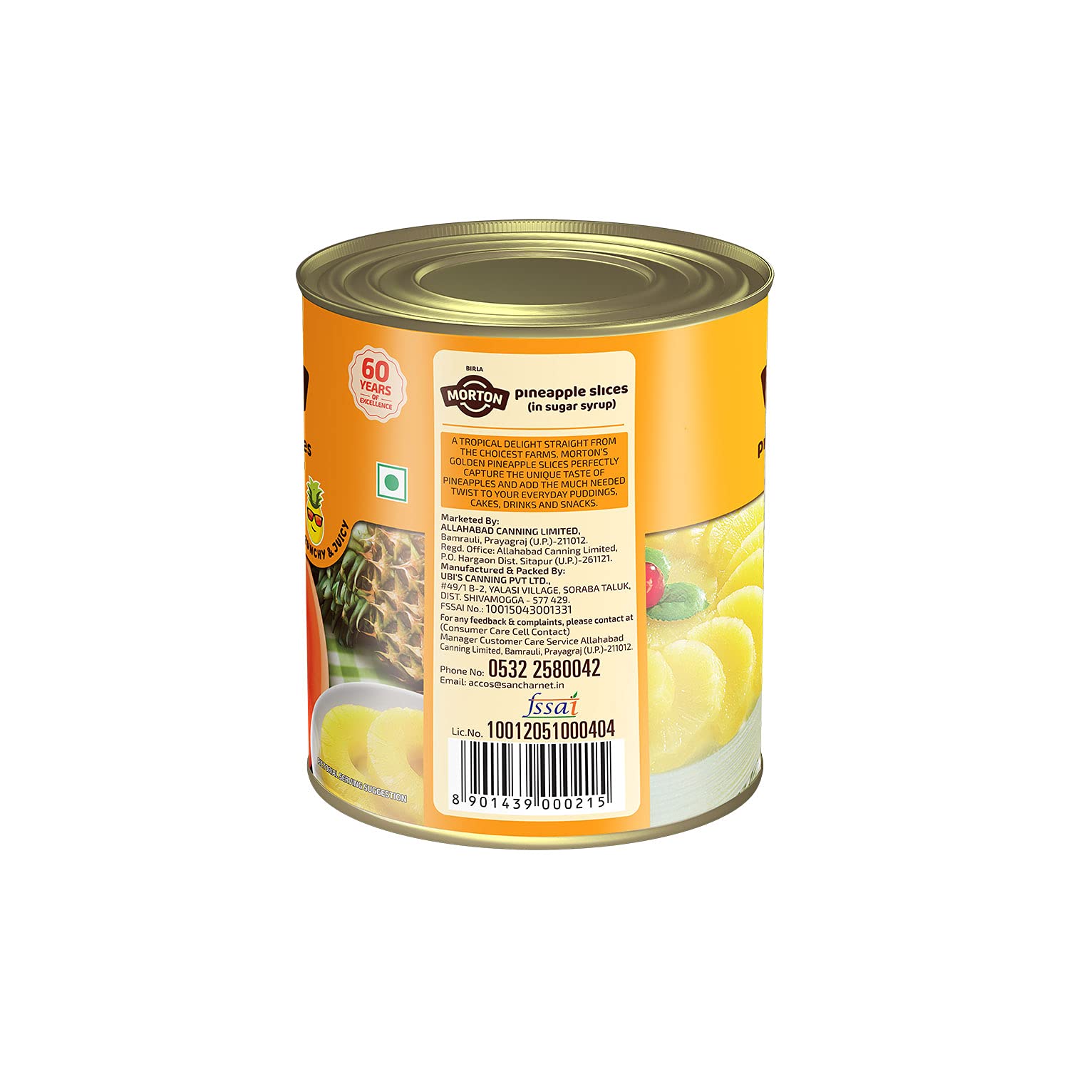 MORTON Canned Pineapple Slices | Canned Fruits | IN Suger Syrup | Crunchy & Juicy | Tasty & Healthy - 850gm (Pack of 2) - Image 4 thumbnail
