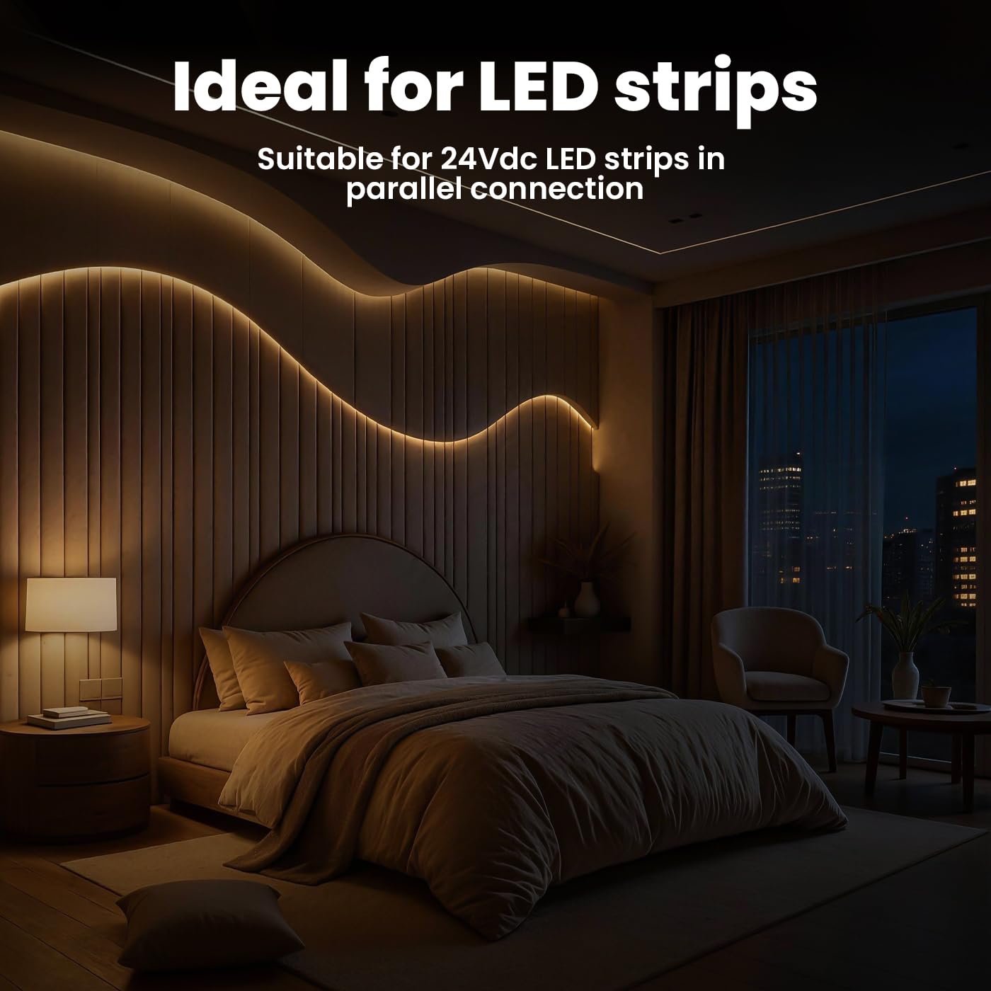 LED Treiber 24V 80W DALI Push Taster Dimmbar Flackerfrei für LED Streifen Trafo Transformator Netzteil Vorschaltgerät Driver