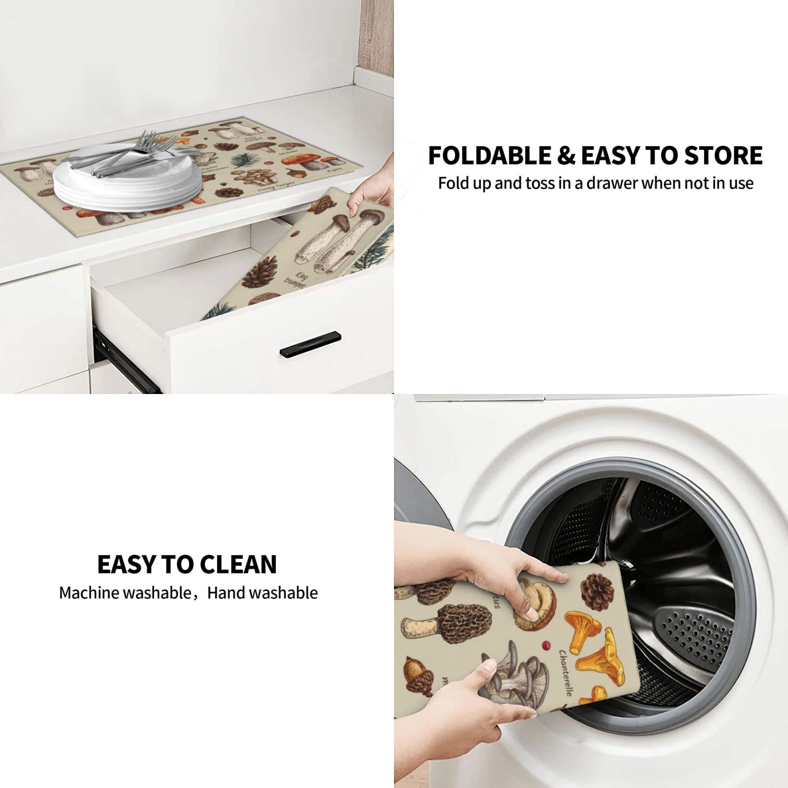 Tapis De Séchage De Vaisselle Pour Comptoir De Cuisine