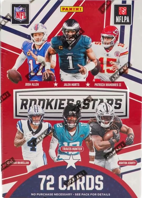 NEW 2025 ROOKIES and STARS Football Card HOBBY Direct BLASTER Box 1 Autograph or Jersey Card Per Box!