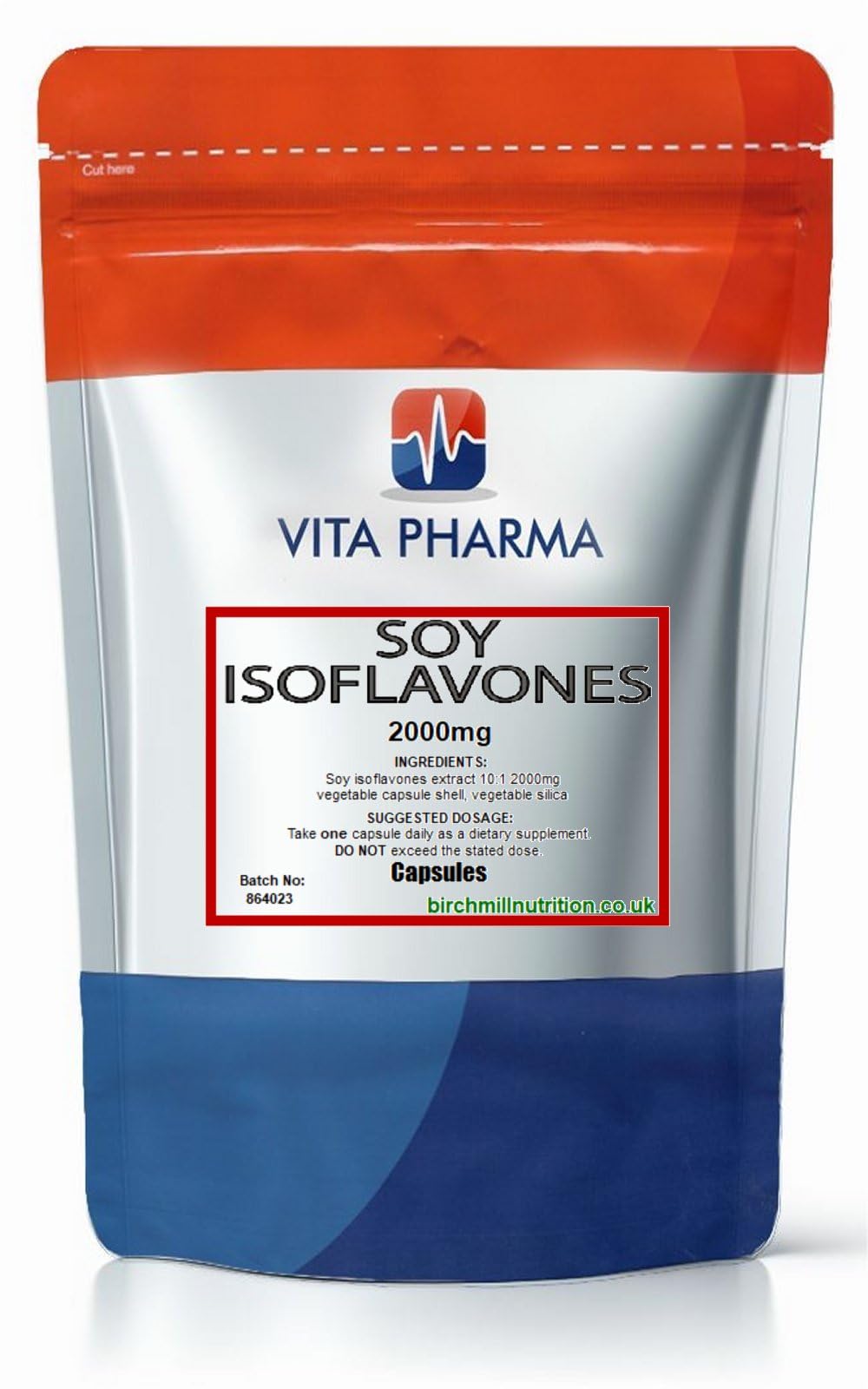 VITA PHARMA Isoflavonas de soja 2000 mg 365 cápsulas