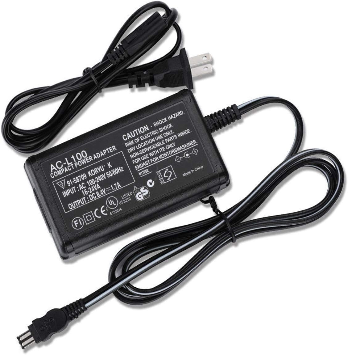 AC Adapter Power Supply for Sony HXR-MC1500, HXR-MC1500P, HXR-MC1500E, HXR-MC2500E AVCHD Camcorder