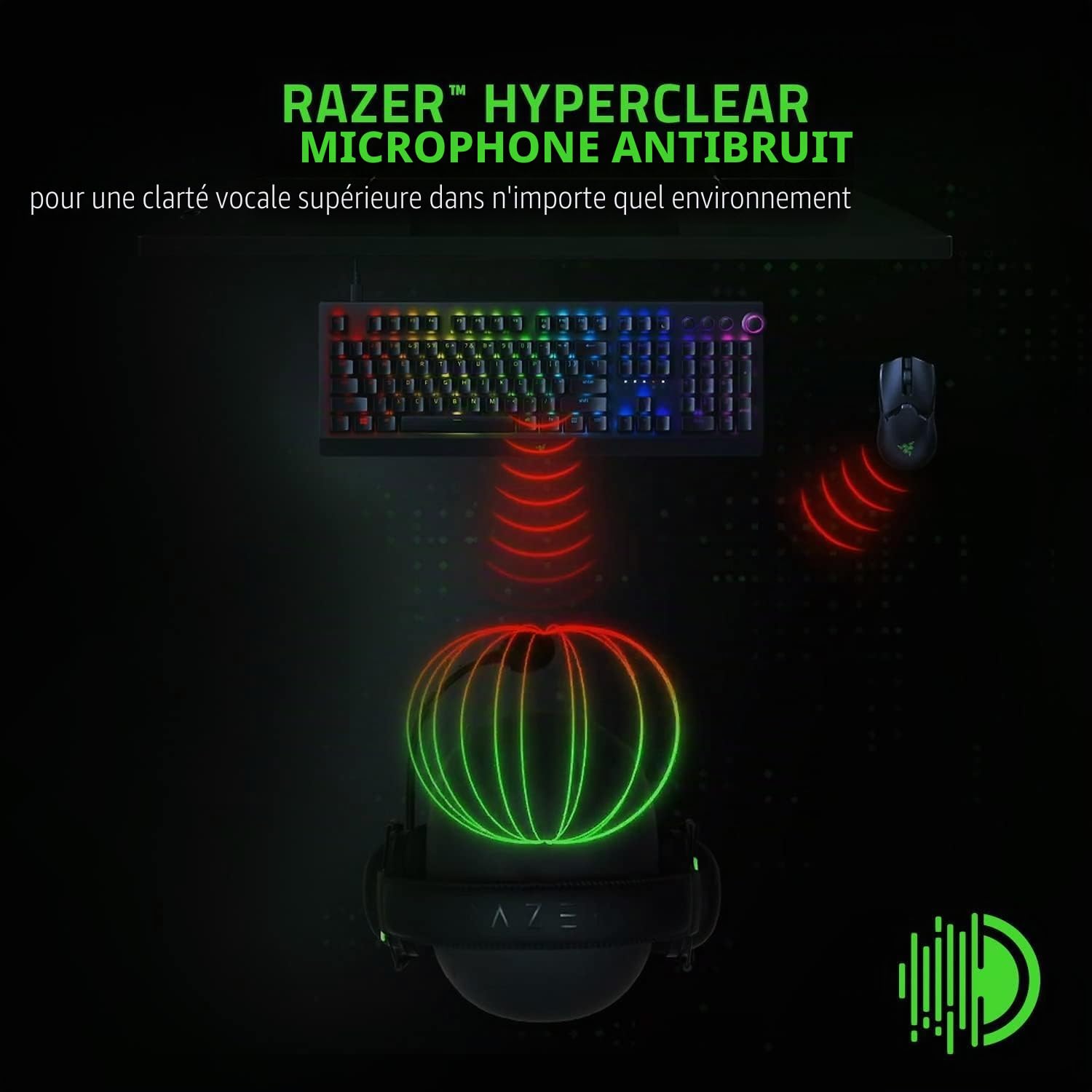 Razer BlackShark V2 X Casque de jeu : son surround 7.1 – Pilotes de 50 mm – Coussin en mousse à mémoire de forme – PC, PS4, PS5, Nintendo Switch, Xbox One, Xbox Series X et S, mobile – Prise audio 3,5