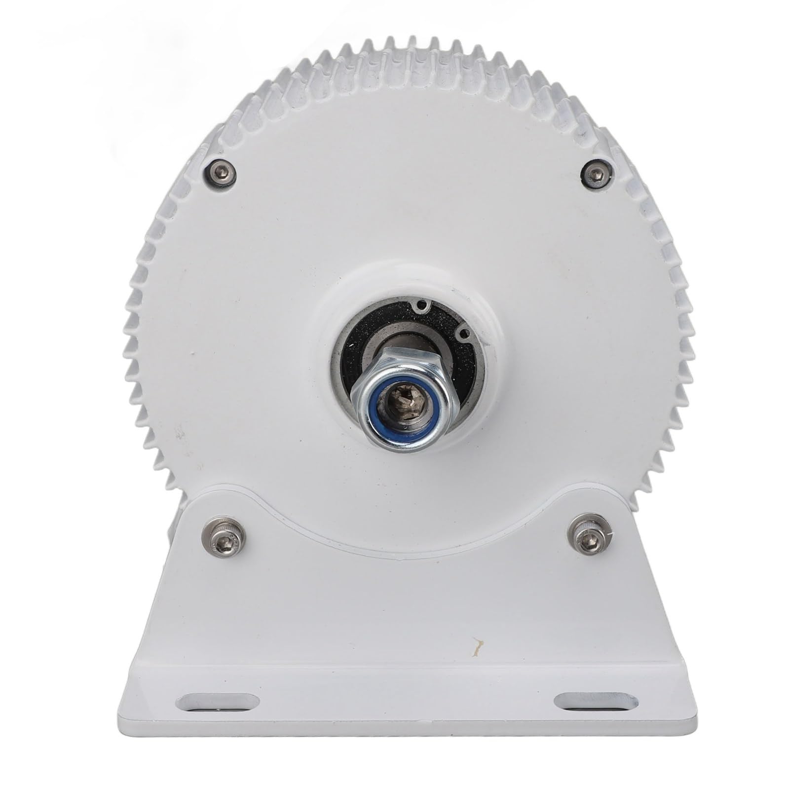 Aramox Alternatore Trifase Generatore a Magnete Permanente da 24 V Design Sincrono a Doppio Albero in Lega di Alluminio Montaggio su Base Compatta per Sistemi di Turbine Eoliche Verticali o (400W)