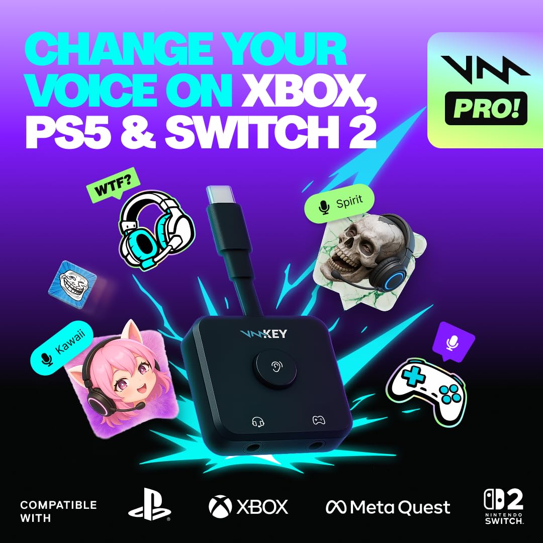 VMKey Voice ChangerSoundboard Compatible with PS5 Xbox MetaQuest Nintendo Switch Full PRO Access product thumbnail 3