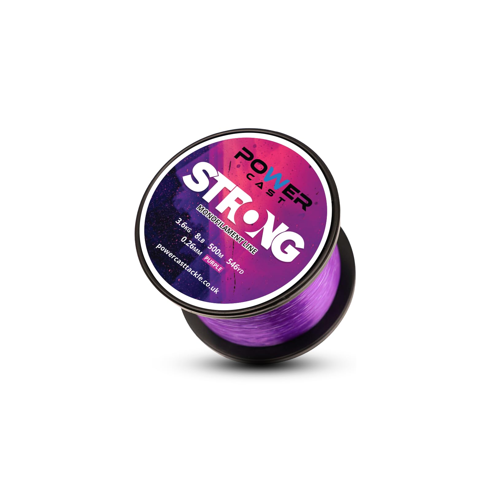 Strong Monofilament Fishing Line (Purple, 3.6kg/8lb - 500m/546yd - 0.26mm)