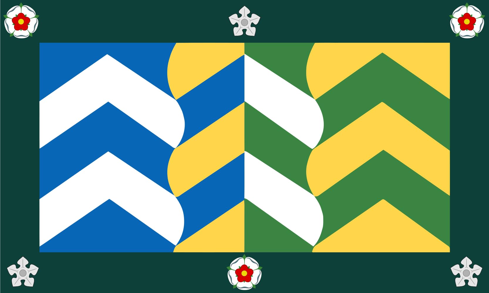 Drapeau paysage de la Cumbrie pour décorer votre salon ou un événement extérieur