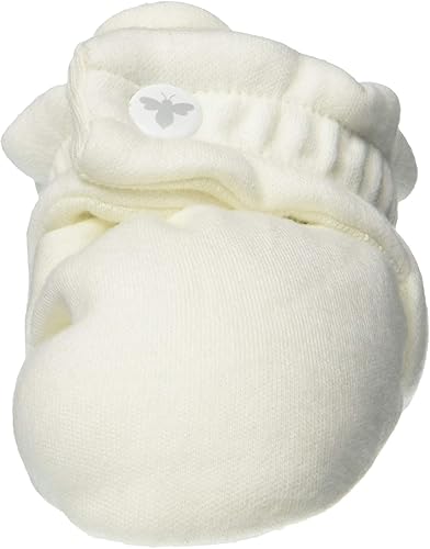 Miniatura 2 de Burts Bees Baby Unisex Baby - Baby Booties Organic Cotton Adjustable Infant Shoes Slipper Sock Rosa, Blanco, Gris, Azul