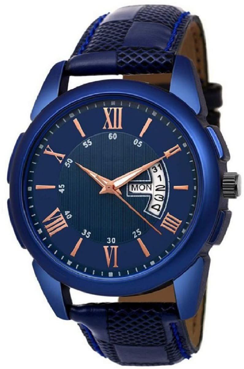 DKEROAD Analog Synthetic Leather Blue Strap Watch for Boys & Girls | Casual-Party-Wedding-Formal-Sports | - Model702 (B0BGRVRLVY) Amazon Price History, Amazon Price Tracker