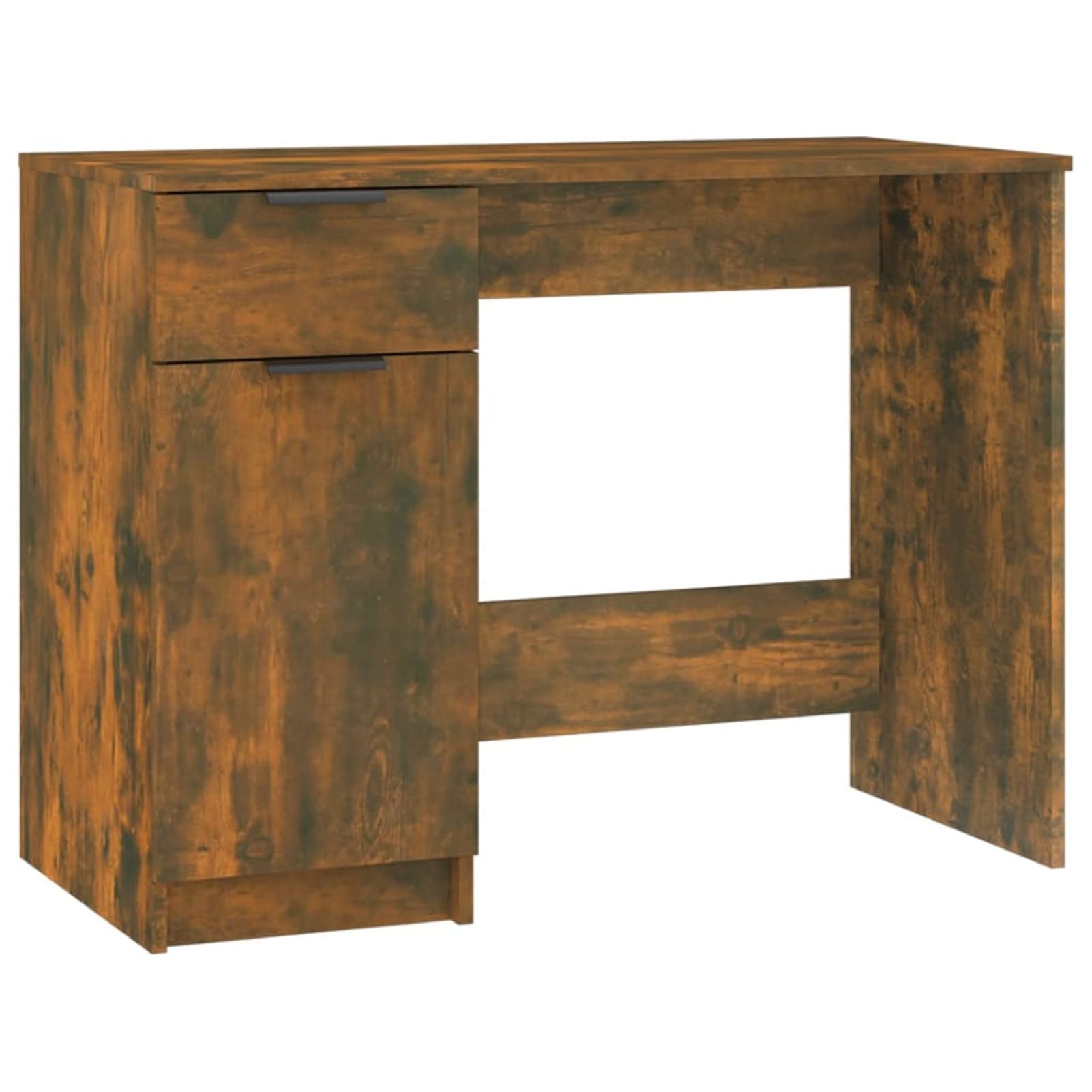 Homgoday Mobilier de bureau en chêne fumé 100 x 50 x 75 cm en bois multicouche, décoration de meubles, meubles d'intérieur/extérieur pour salon bureau