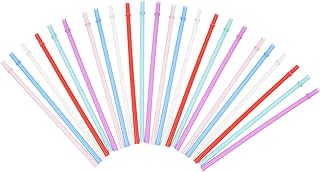 Mobestech 1 Conjunto De Canudos Copo De Palha Com Glitter Canudo Para Beber Para Beber Canudo Reutilizável Canudo Para Festa Canudo De Plástico Tubo Rígido Viagem Flash