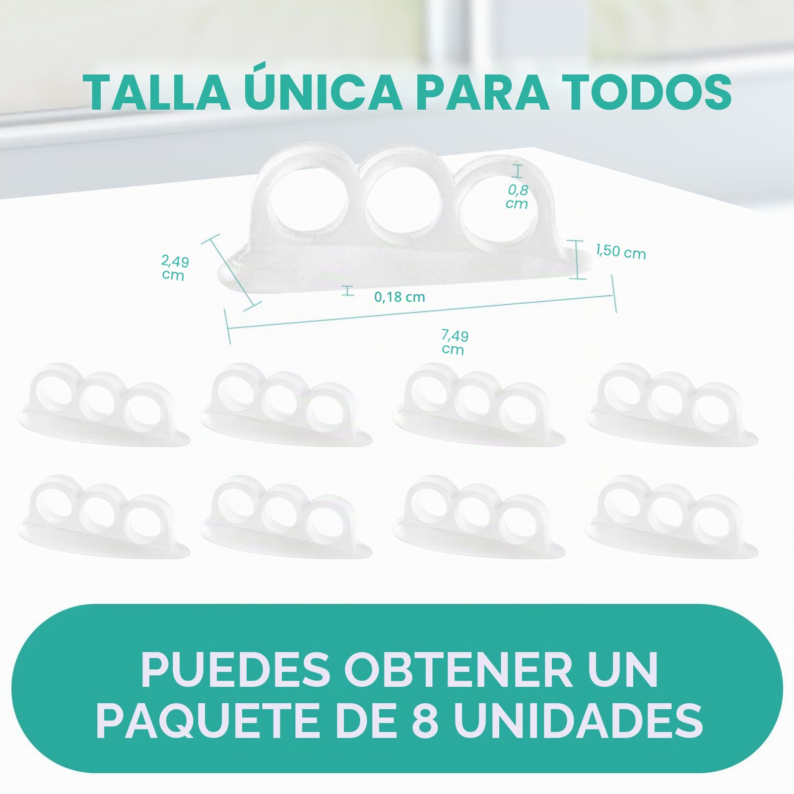 Welnove 8 almohadillas para dedos de martillo, almohadillas para dedos de martillo, cojines para dedos de martillo, cojines para curvos, torcidos, rizados, garras, apoyo suave y reorientación (3