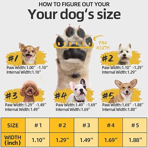 Miniatura 6 de Hcpet Botas de perro para perros pequeños, botas impermeables para perros, protectores de patas para pavimento caliente, botas de senderismo de