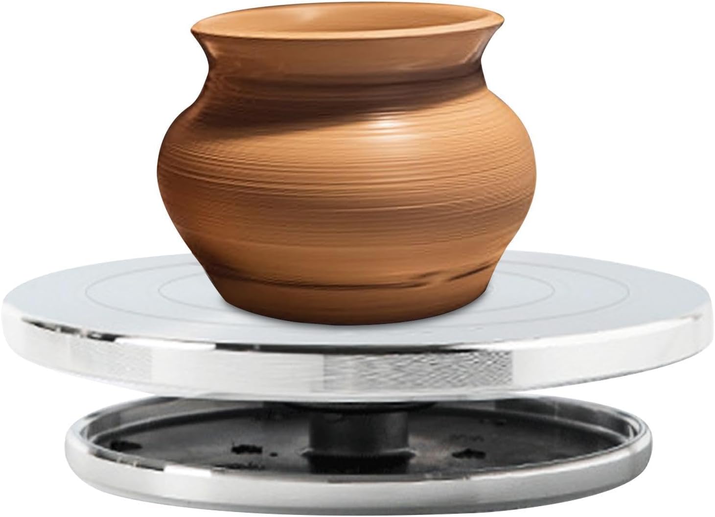 Pottery Wheel - Aluminum Alloy Clay Turntable | Ceramic Sculpting Tool Accessories | Crafts Clay Ceramic Making Turntable Hand-cranked, Sculpting Wheel Metal Banding Wheels for Pottery Classrooms