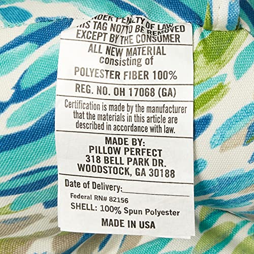 Pillow Perfect 620831 Abstract Indoor/Outdoor Tufted Wicker Chair Pad thumb #5
