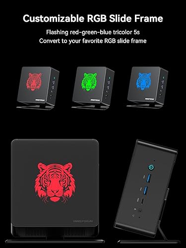 Miniatura 8 de MINISFORUM Mini PC UM780 XTX AMD Ryzen 7 7840HS, 8C16T, 64GB DDR5 1TB PCIe SSD 4.0 Mini PC de escritorio, 2 x RJ45 2.5 G, HDMI2.1DP2xUSB4, 1xOP, 4