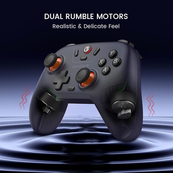 GameSir Nova Lite 2.4g Wireless Controller for Windows PC, iPhone, Android, Switch & Steam Deck, Bluetooth Controller Gamepad with Hall Effect Trigger,Turbo,Rumble Vibration (Dark Purple) - 4