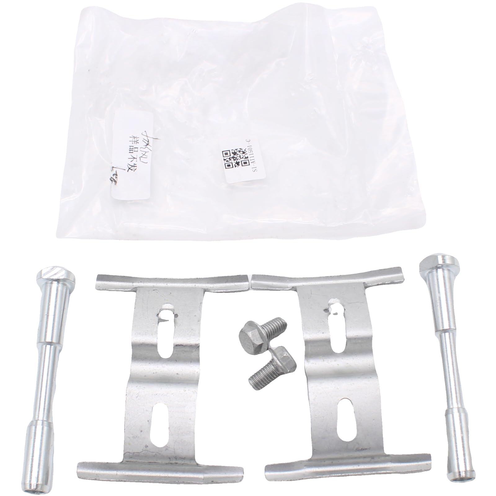 Front Brake Pad Fitting Kit for Porsche Cayenne 955 2002-2010 Brembo 6-Piston Calipers Precision-Machined Pins & Clips Noise-Free Reliable Stopping