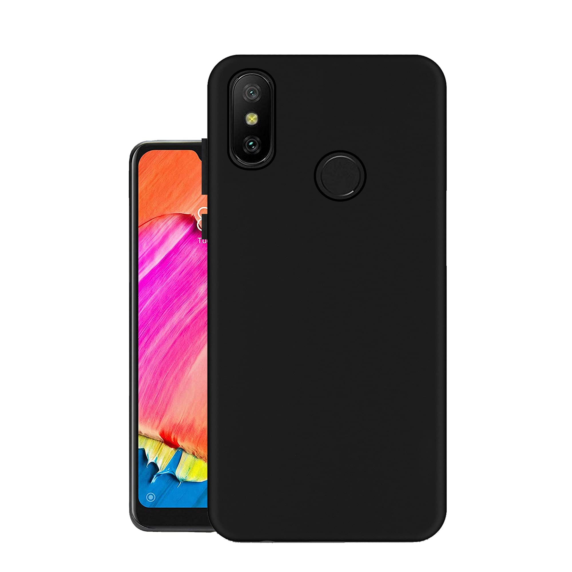 HELLO ZONE Exclusive Matte Finish Soft Back Case Cover for Redmi 6 Pro - Black (B07HGXFTJH) Amazon Price History, Amazon Price Tracker
