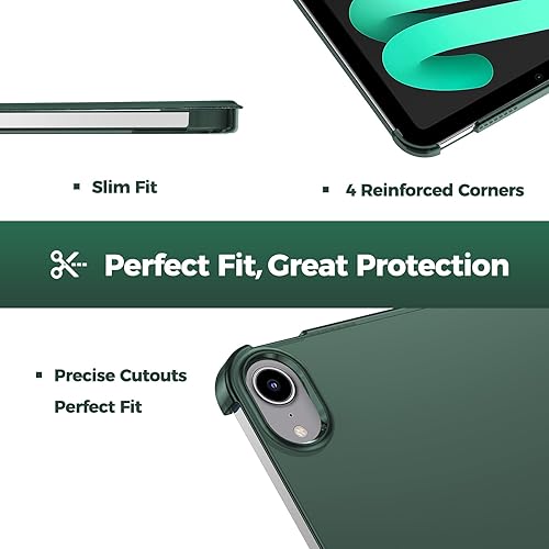 Miniatura 42 de ProCase Funda inteligente para iPad mini 7 A17 Pro 2024/iPad Mini 6 2021 8.3 pulgadas iPad mini 7ª/6ª generación, cubierta trasera dura para iPad