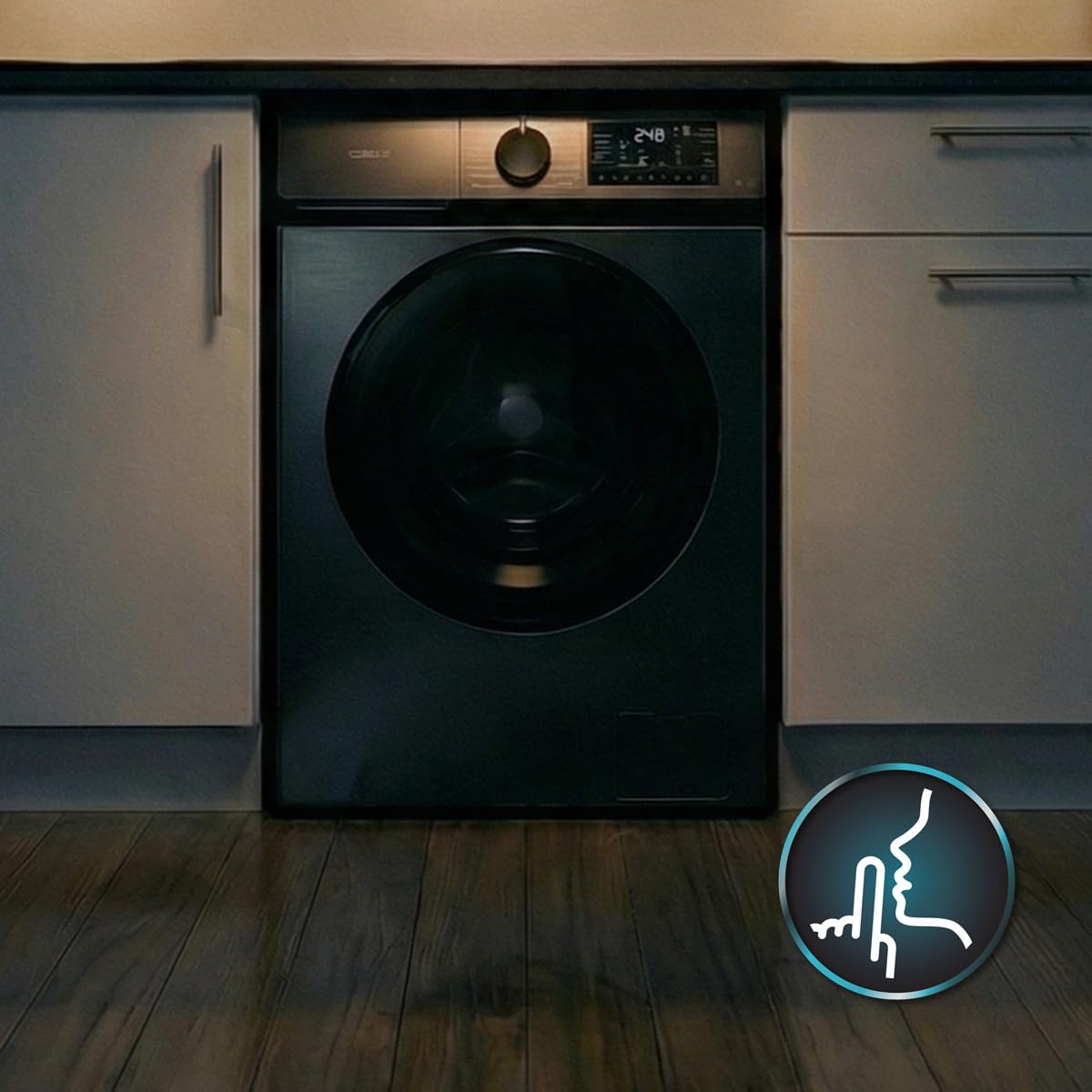 Cecotec Lave-linge à Chargement Frontal 10Kg Bolero DressCode 10450 Inverter Steel, 1400 tr/min, 16 programmes, Classe A-10%, Moteur Inverter Plus, Pearl Drum, Fonction Silence, KidLock, Acier