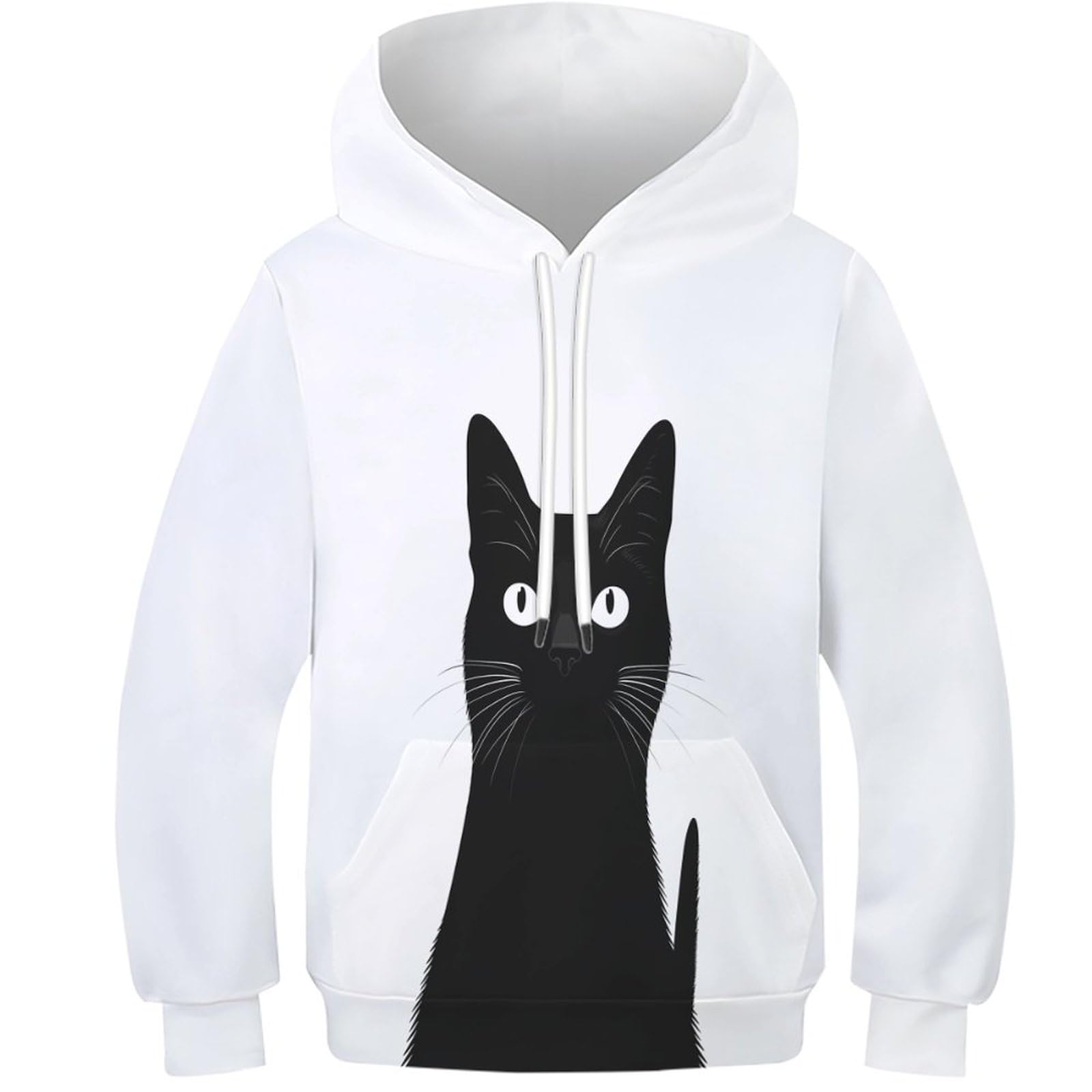 Pull chaton mignon à capuche pull cadeau parfait pour ados - 8