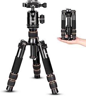 Koolehaoda Mini Camera Tripod with 360° Ball Head Aluminum Alloy 55cm Portable Desktop Travel Tripod for DSLR Camera Video Camcorder, Maximum Load 10kg