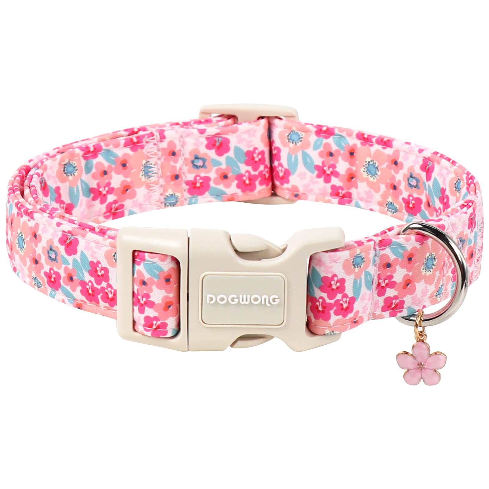 DOGWONG Ducky Pattern Cute Collar, Spring Summer Female Male Collars Pets Gift Adjustable Heavy-Duty Duck Pet Collars for Small Dogs, Neck 11-16 inches — view 13