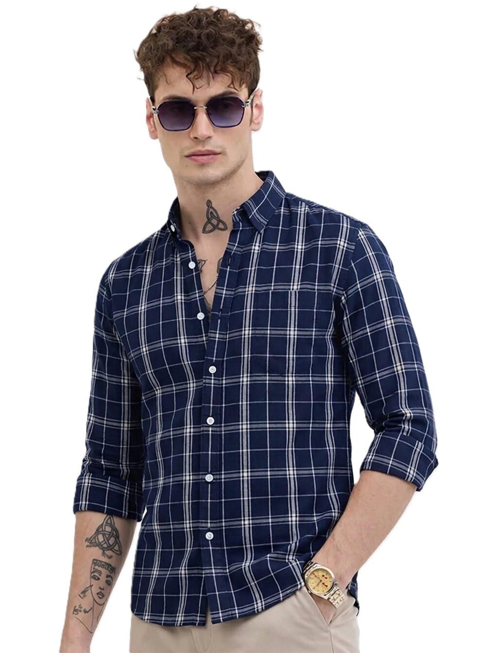 u turn U-Turn Casual Shirt for Men|| Shirt for Men|| Stylish Latest Shirt for Men || Printed Checkered Shirt for Men-picture-55