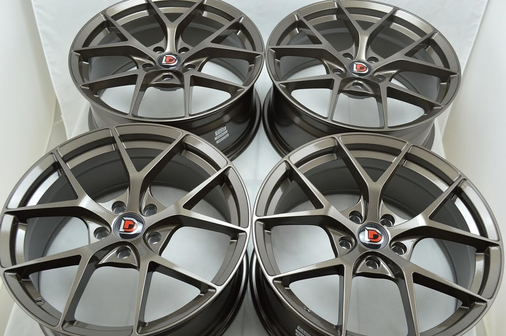 18" Wheels Rims ddr rigel Bronze Finish 18x8 5x114.3 38mm Offset 5 Lugs 5x114.3 5x4.5" (Set of 4)