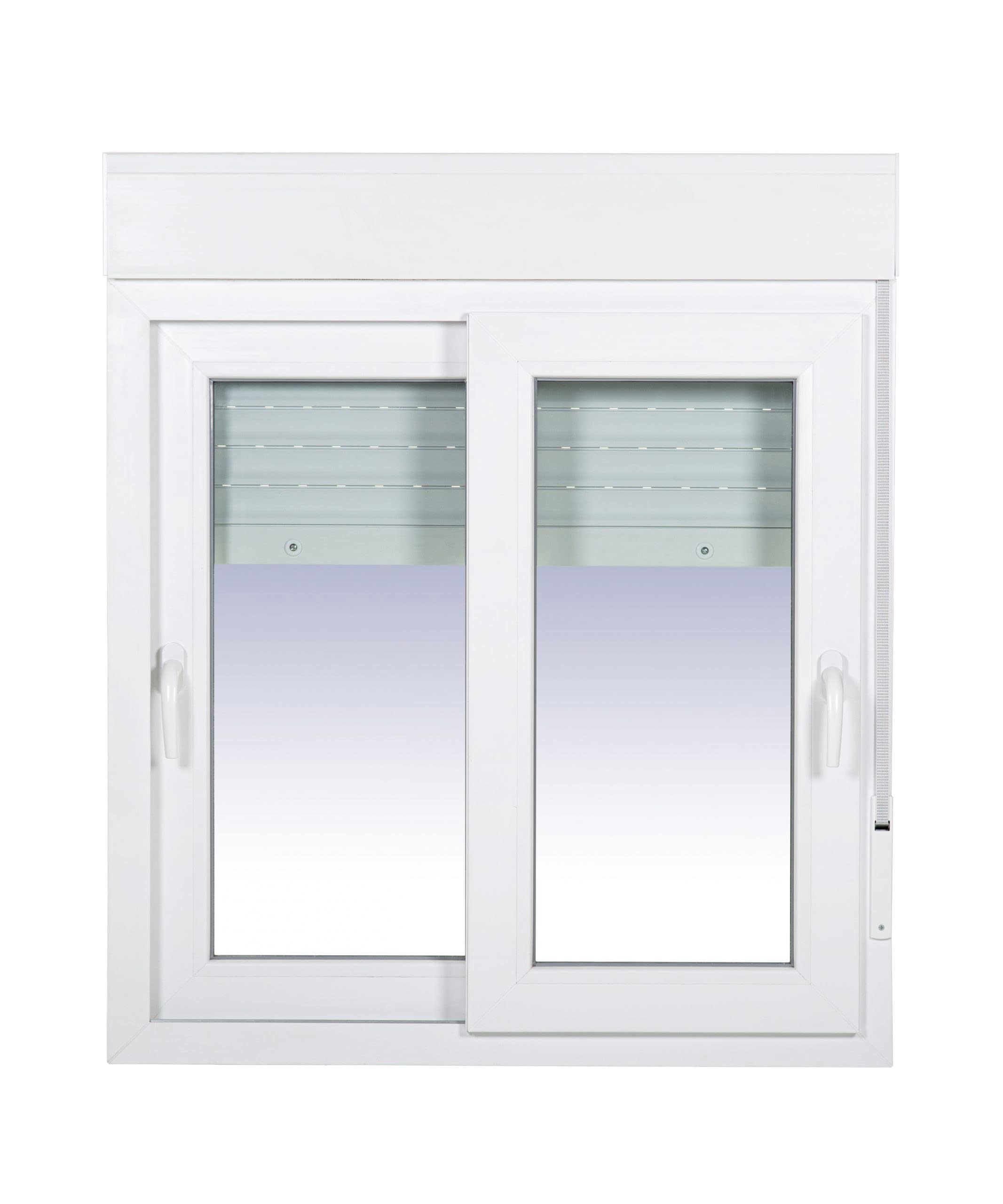 PVC Corredera con Persiana Ventana 1200x1355 2 Hojas