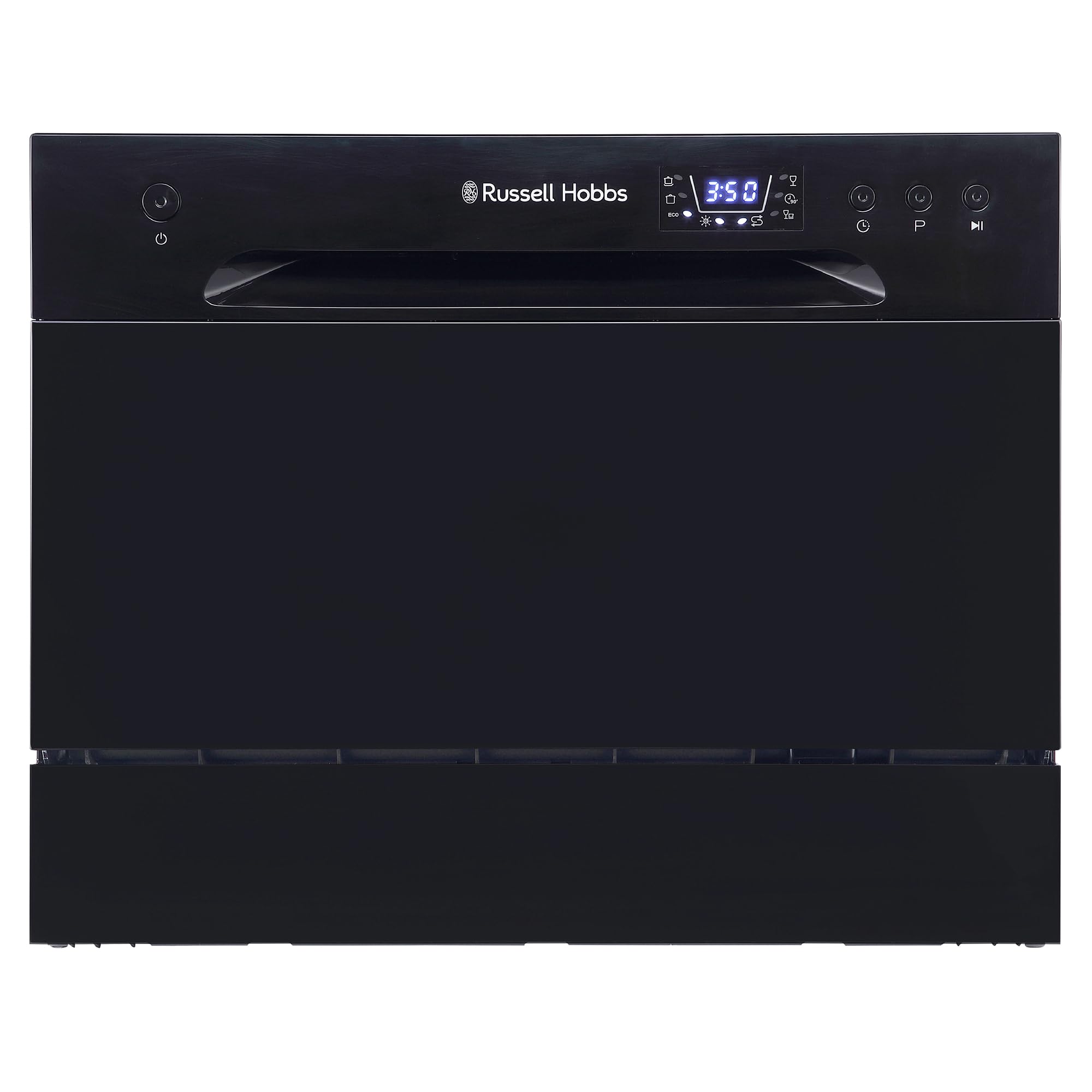 Russell Hobbs Russell Hobbs Table Top Dishwasher Compact Mini with 6 Place Settings, LED Display, Button Control, 6 Programmes, Portable & Eff
