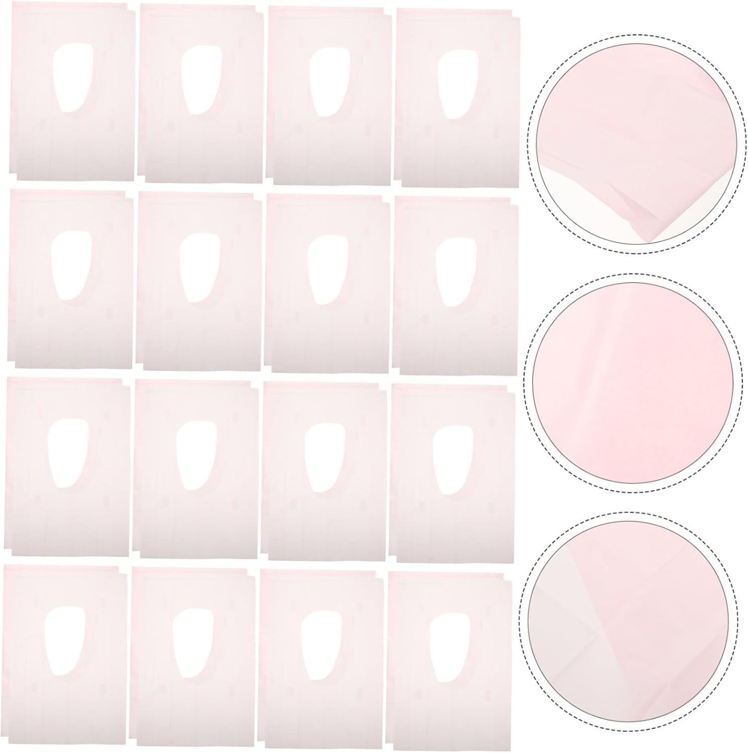 Veemoon 50Pcs Disposable Toilet Seat Covers Portable and Bathroom Mats for Travel Hospitals Hotels