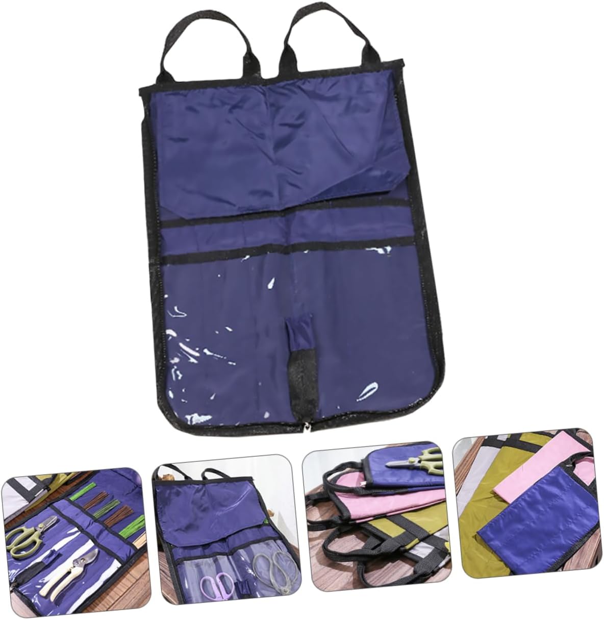 Outanaya 2pcs Flower Arrangement Tool Organizer Multi-pocket Ikebana Tool Bag for Gardening and Floral Design and Wear-resistant Storage for Flower Arranging Enthusiasts image 4