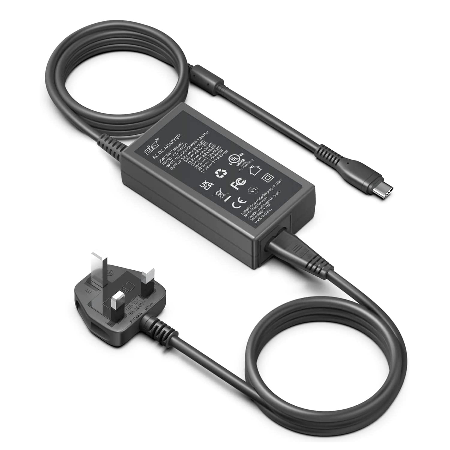 HKY 65W Battery Charger USB C Power Adapter for DJI Specta Flip