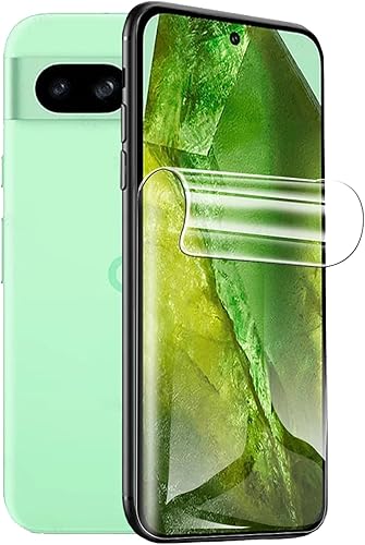Paquete de 2 protectores de pantalla de hidrogel para Google Pixel 8a (6.1 pulgadas), protector de pantalla de TPU flexible antirrotura de alta