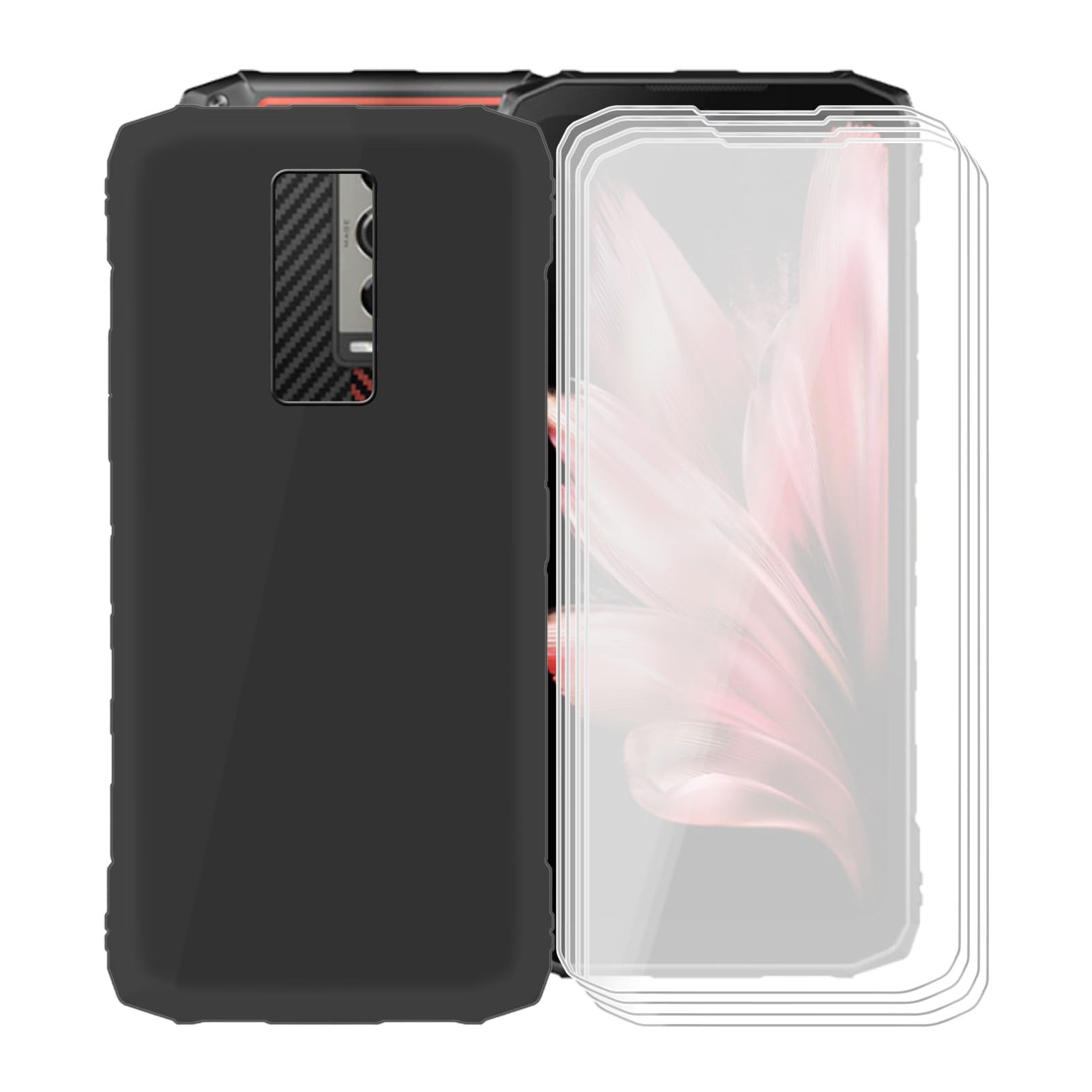 Doogee N55 Coque Verre Trempé HuiYouMY Pour Doogee Blade 10/Pro/Ultra - Protection Complète Portefeuille Doogee Blade 10 - Foto 1