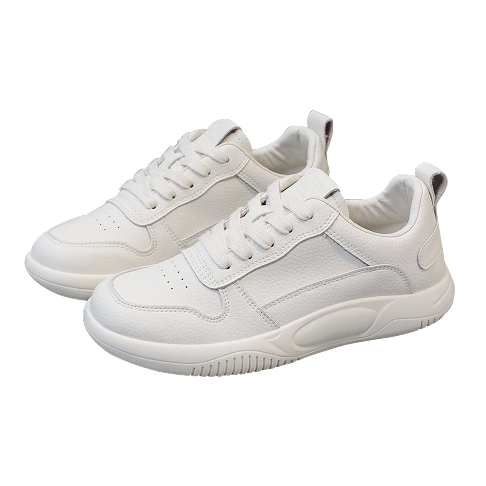 Baskets à grosses plateformes chic en cuir synthétique de style rétro