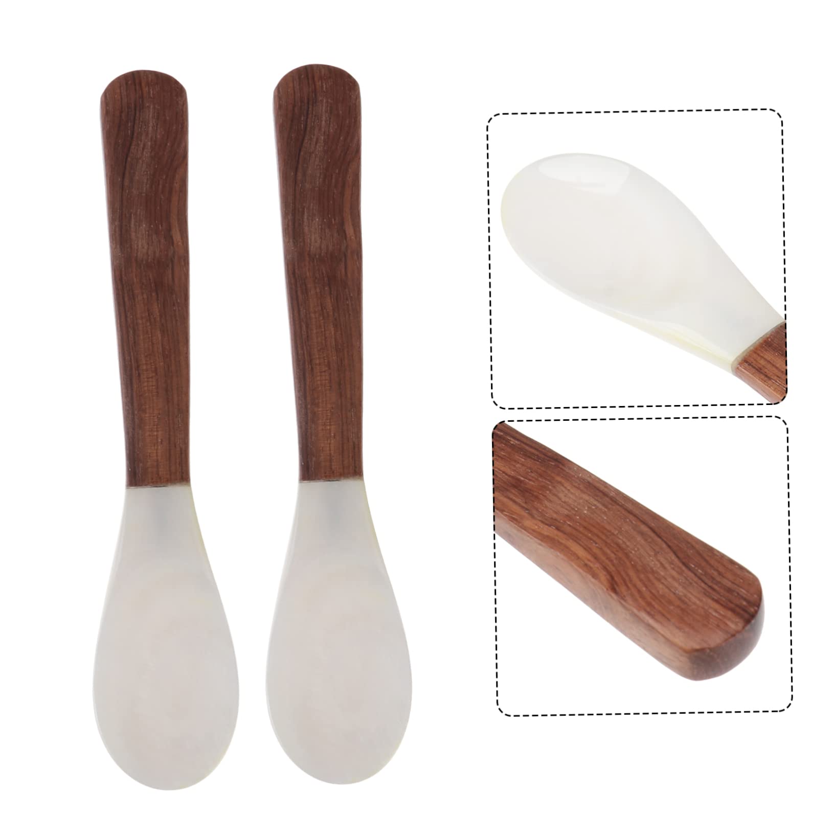 Zerodeko 6pezzi Cucchiai Da Caffè Naturale Da Design Elegante e Linee Fluide Perfetti Per Dessert e Caffè Per Bar e Caffetterie