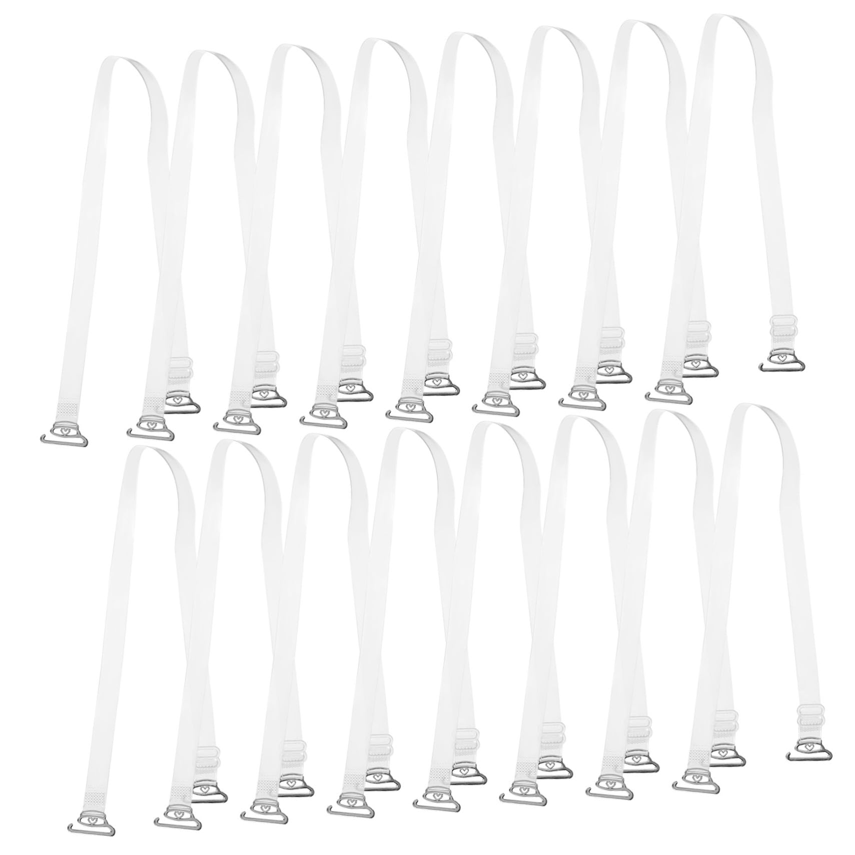 VALICLUD 20st Transparente BH-träger Dekorative BH-träger Sport-BH-verlängerung BH-träger Dekorativ Verlängerungsgurt Verlängerungs-BH-träger Elastischer, Verstellbarer BH-träger TPU，