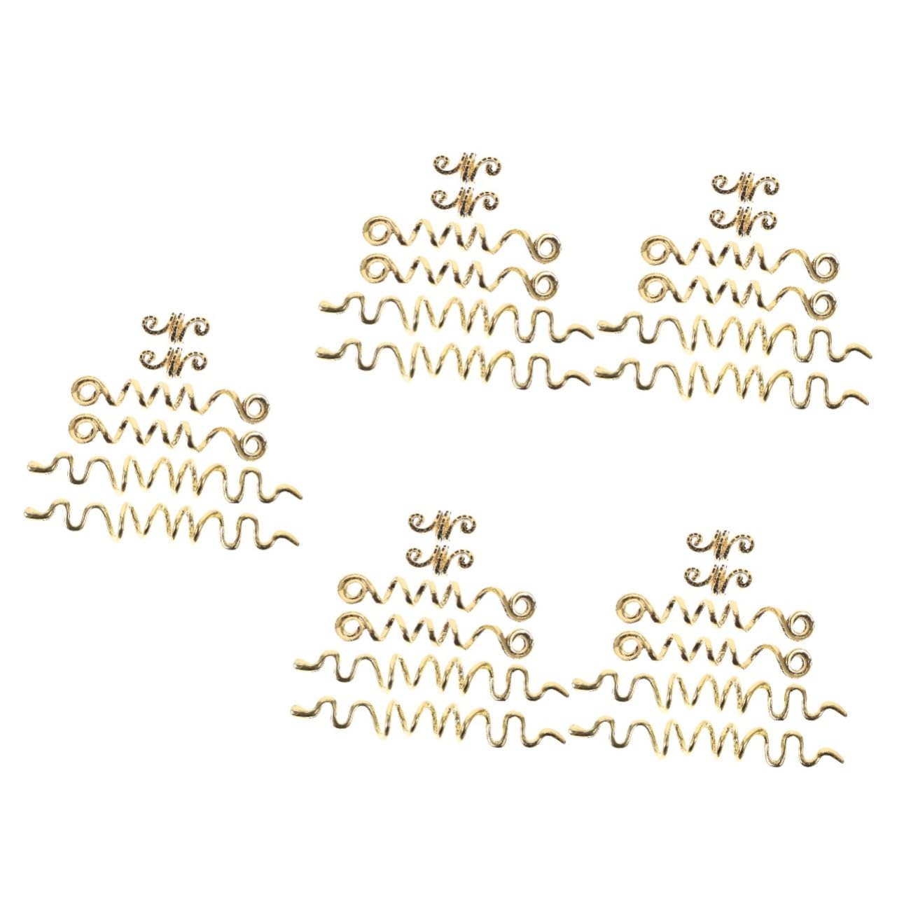 30 Piezas Rastas Africanas Señora Partes Pinzas De Pelo De Metal Para Mujer Encantos De Trenza Clips De Decoración De Colgantes De Pelo Puños De Pelo Aleación Colocar Tejer Perder
