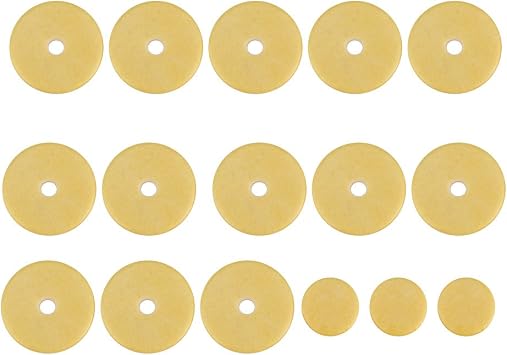 16 Pcs Flute Pads, Flute Pads Set Replacement Accessories for Flutes Play instrument accessories